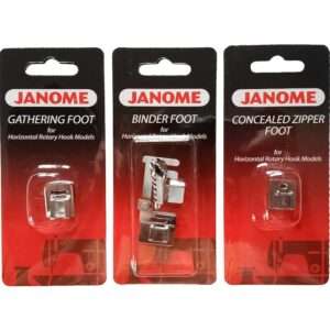 Zestaw stopek Janome 4 do maszyn z chwytaczem rotacyjnym
